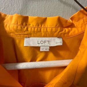 LOFT Vibrant Orange Top